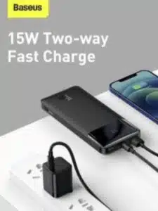 Baseus 10000mAh Power Bank with Digital Display High-Speed 15W - Image 2