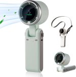 Mini Portable Turbo Fan – Rechargeable Handheld Cooling Fan With 5 Speed Control - Image 3