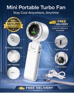 Mini Portable Turbo Fan compact USB rechargeable handheld cooling fan with digital display