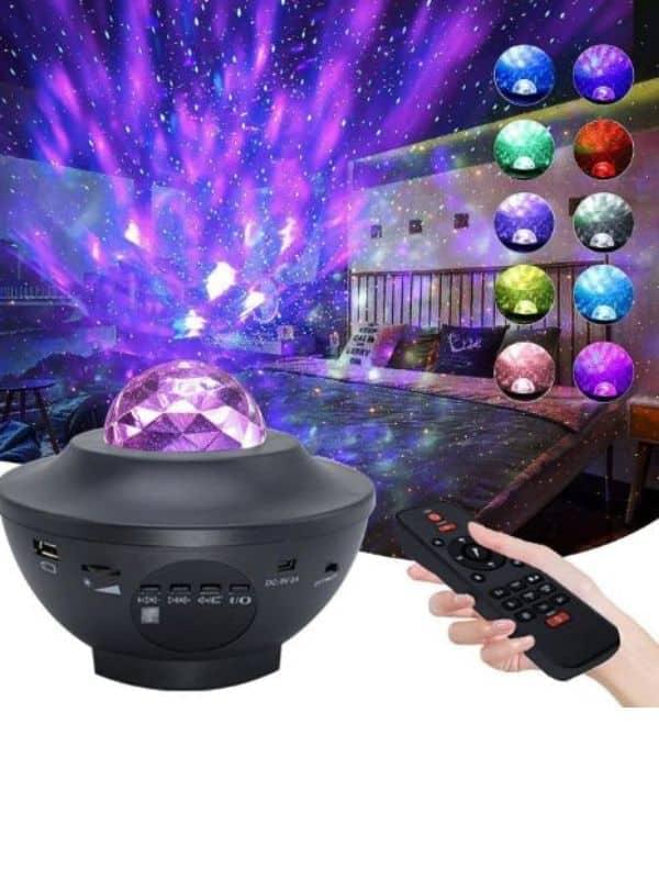 Galaxy Starry Night Light Projector – Colorful Cosmos & Bluetooth Speaker - Image 2