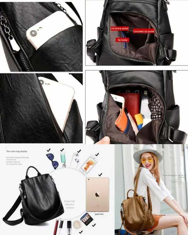 👜 Premium PU Leather Women's Backpack - Image 2
