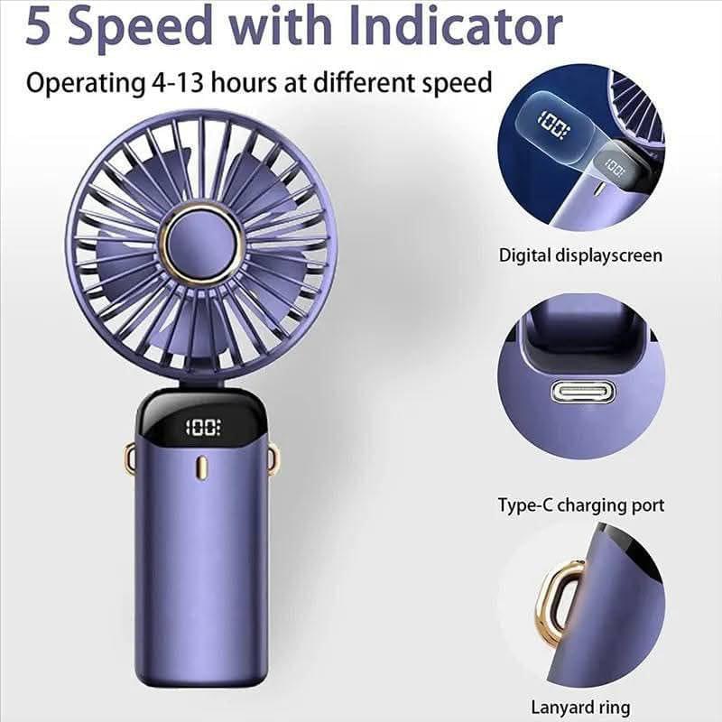 Portable Digital Display Fan | গরমে থাকুন ঠান্ডা - Image 2